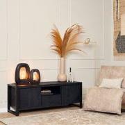 Starfurn - Tv meubel Boaz - Zwart - 45x150x55 cm