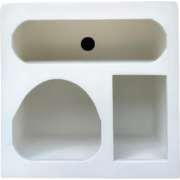 Starfurn - Wandkastje Caya - Wit - 33x60x60 cm