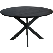 Starfurn - Eettafel Ferris - Zwart - 130x130x76 cm