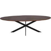 Starfurn - Eiken eettafel Ferris - Ovaal 240 cm - Walnoot
