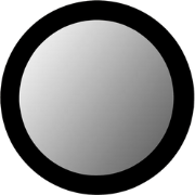 Starfurn - Spiegel Dide - Zwart - 3x80x80 cm