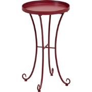 CAVINIA  - Tuin bijzettafel - Bordeaux - 40 x 40 cm - IJzer