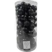 Kerstballen mix 100 stuks zwart Kerst