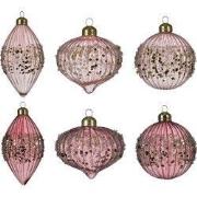 Kerstbal glas rand a6