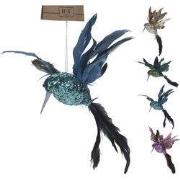 5 stuks! Vogel hangdeco 23 cm 4 assorti