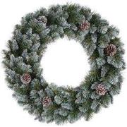 Empress wreath green frosted TIPS 320 - d90cm