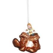 Ornament Kleinduimpje glas goud - l10,5xb4xh10cm