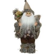 Kerstman polyester l25b15h30cm brn