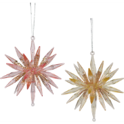 Orn.plc ijsbol roze l12cm