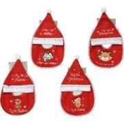 Set polyester l0.30b20h24 cm rood a4 kerst