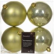 Kerstbal kunststof d10 cm pstch 4st kerst