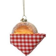 Ornament glas l10b10h2 cm mlt a3 3st kerst