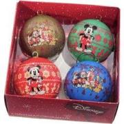 Box kerstbal plc d7.5cm mickey 4st