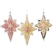 Orn.plc sneeuwvlok l12cm