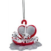 Ornament plastic dalmatiers l7cm