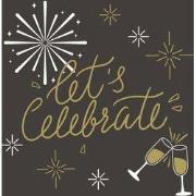 Servet l33 b33 cm lets celebrate 20st