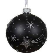 Kerstbal glas d8 cm zilver R