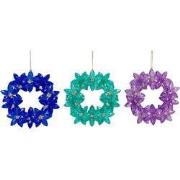 5.3 inch Star Wreath Orna X 3. II 5x5x10 cm kerstornament