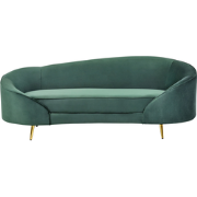 SAVAR - Driezitsbank - Smaragdgroen - Fluweel