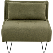 VESTFOLD  - Slaapbank 1-zits - Olijfgroen - Polyester