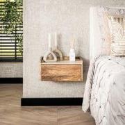 Orto Hangend Nachtkastje 1 Lade Mangohout Keramiek