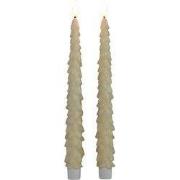 Dinerkaars kerstboom 27 cm ivoor