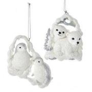 3.25 inch Resin Winter White Polar Bears 8,128x6,096x1,016 cm kerstorn...