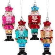 Glas helder notenkraker soldaat 4A 15 cm ornament