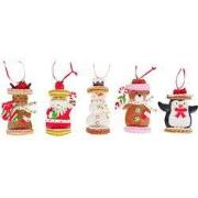 3.5 inch -4.125 inch H Clay Dough Santa/ Snowman/ Animal W/ Cookie Orn...