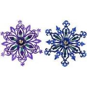 5.1 inch Snowflake Orna X 2. II 5x5x10 cm kerstornament