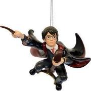 Plastic 3D Harry Potter op Bezem 7 cm ornament