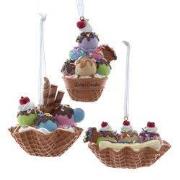 Pastel wafel ijscoupe 3A 8,5 cm ornament