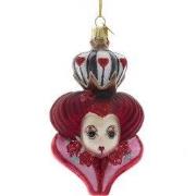 Glas NG Hartenkoningin hoofd 8 cm ornament