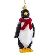 Glas NG geometrische pinguin 8 cm ornament