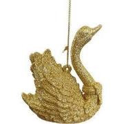Plastic zwaan 8 cm ornament
