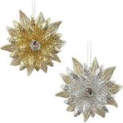 Plastic bloem 2A 10,5 cm ornament I