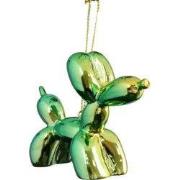 Resin glanzende ballon hond 7,5 cm ornament II