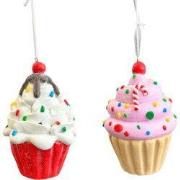 Kleideeg cupcake 2A 9 cm ornament III