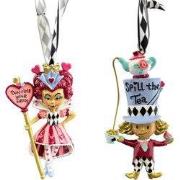 Resin koningin. mad hatter 2A 9,5 cm ornament