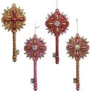 Plastic sleutel 4A 14 cm ornament