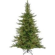 Grandis Fir kunstkerstboom groen met verlichting H20 cm D150 cm