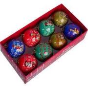 Box kerstbal plastic d6cm mickey 8st
