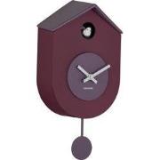 Karlsson - Wandklok Grato Cuckoo - Dark mauve & soft lavender