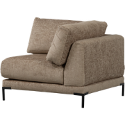 vtwonen Couple Bank Hoekelement - Polyester - Mud Melange