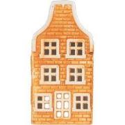 Clayre & Eef Waxinelichthouder Huis 9x10x19 cm Oranje Keramiek