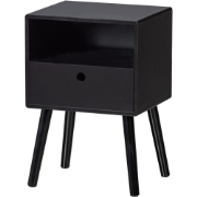 WOOOD Ozzy Nachtkastje Hout Zwart 53x36x30