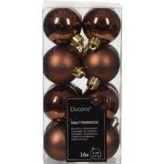 Kerstbal kunststof d4 cm esprss 16st kerst