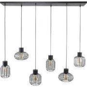 Hanglamp - Mix Metal Charcoal - 6-Lichts - 150x145x28cm