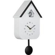 Karlsson - Wandklok Dupla Color Cuckoo - White & Black