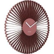 Wandklok Cascara - Rood - 50x50x50cm